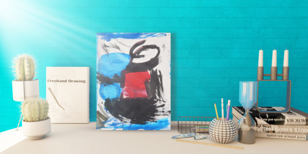 Optimisme - Tableau moderne abstrait coloré