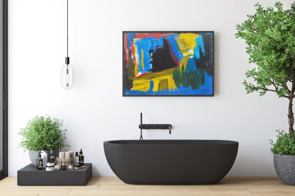 Obscurité - Tableau moderne abstrait coloré