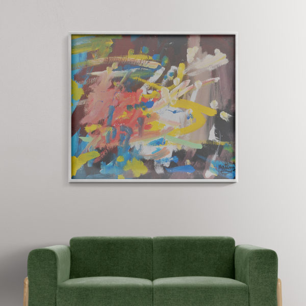 Empreinte - Tableau moderne abstrait coloré